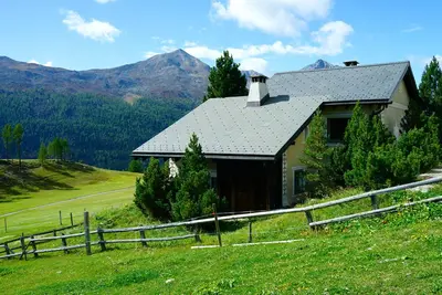Image de la maison avec vue sur Ortler!