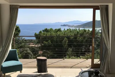 Image de Vue mer\/Cap Corse, accès plage Vignola à pieds 6 min, piscine chauffée, Davia