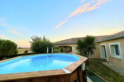 Image de Maison à la campagne avec piscine