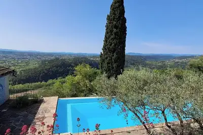 Image de Ardèche Sud Joyeuse. Comfortable cottage with exceptional view, private swimming pool