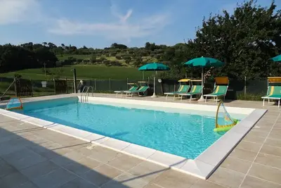 Confort et charme, dans l'appartement avec piscine Ca' Princivalle : Rosa
