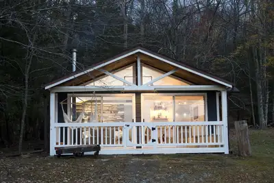 Image de Superbe Woodstock Ny Chalet avec vue panoramique sur les montagnes Catskill
