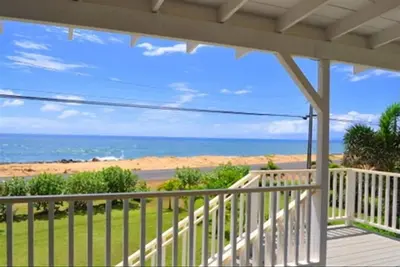 Image de Oceanfront Beach Cottage - Incroyable coucher de soleil. . Climatisation - Tvncu # 1358