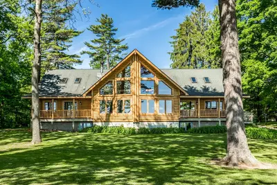 Lexington - Lake Huron - Grande maison en bois rond - Sandy Beach / Sunrise