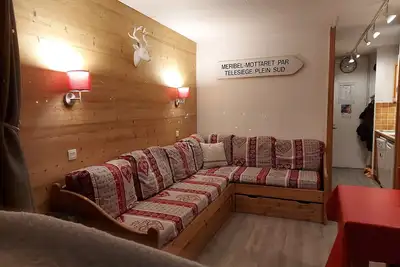 Image de Val Thorens (3 vallées) appartement skis au pieds, 2 chambres, 4/6 personnes