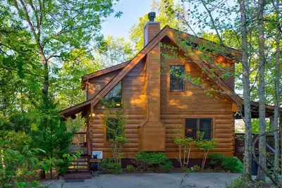 Image de Cabane en rondins Paradise Ridge. . . Vue spectaculaire sur la montagne et la ville de Pigeon Forge
