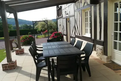 Image de Maison normande, proche Deauville<br>Un seul animal est accepté.