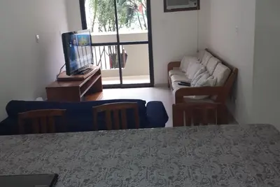 Image de Fit. 4 Ds, 4 salles de bain, 3 suites, Ubatuba, plages Tenório / Grande, Ar Cond, Ici