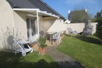 Image de à St Quay Portrieux:Maison plain-pied Sud, terrain clos. Wifi. parking fermé.
