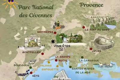 Image de Sud de la France - Calme à la campagne  - Naturiste - proche Montpellier