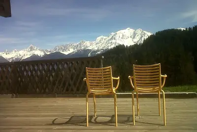 Image de Chalet Cordon\/Combloux\/Megève, vue extraordinaire sur le Mt-Blanc