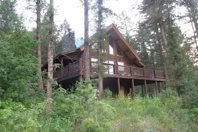 Image de Grande maison en bois toute saison Ă Alpine, Wy