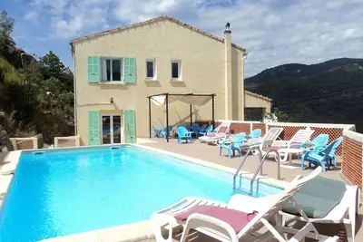 Image de Villa en Corse 8 pers Piscine, Gr20 40\"Mer: Propriano 25\" Bonifacio&P-Vecch 55\"