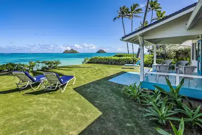 Image de Maintenant avec A / C Et le meilleur accès à la plage de sable de Lanikai!