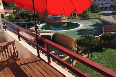 Appart. climatisé dans résidence\/vue mer\/3 piscines\/wifi gratuit