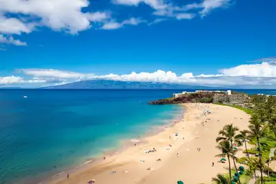 Image de Whaler 2br / 2ba Ocean Front sur la plage de Kaanapali