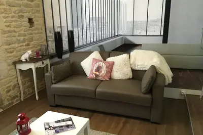 Image de L'annexe charmant studio à une venelle de la plage