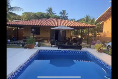 Image de Nouvelle grande piscine confortable, barbecue, salle de jeux, Wifi, à 30m de la mer