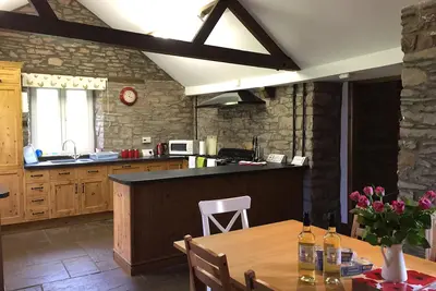 Image de Llwyn Llwyd Cottage Aberyscir Brecon Vues rurales fantastiques Grand jardin. Wifi.