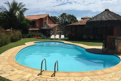 Image de Cond. charmant, familier avec la sécurité, infra, parking, sur la plage Geribá