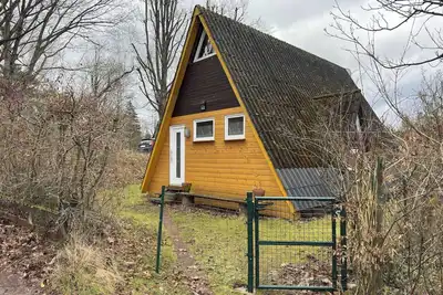 Image de Nurdachhaus dans la forĂŞt du Palatinat pour jusqu'Ă 6 personnes avec terrasse, jardin et WiFi