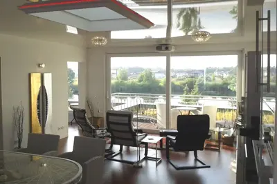 Image de Penthouse dans le style \"Houseboot\" de la marina de Werder / Havel près de Berlin