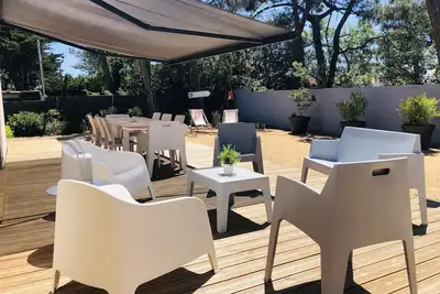 Image de Maison 6 personnes, 3 chambres, jardin plein sud, 300m de l'océan, de la plage