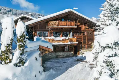 Chalet prestige vue magnifique mont blanc 8 à 10 pers + Sauna Megeve