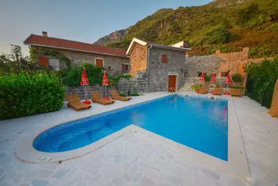 Image de Nature paradis de luxe avec piscine
