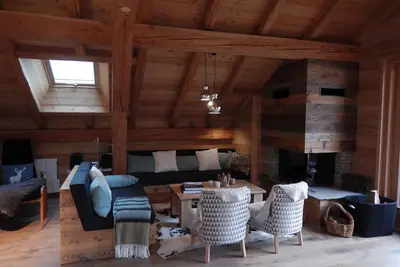Image de Magnifique appartement de luxe - 8 à 9 couchages de 132m2 piste de ski a pied