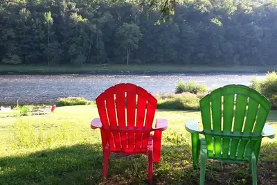 Image de Échapper! 2 Hrs Nyc, Delaware Riverfront Estate, Pristine, Private, Vue intacte
