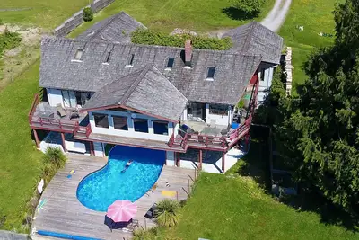 Image de Belle villa avec vue sur l'océan et piscine sur l'île de Cortes - 16 personnes