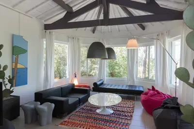 Image de Villa located on the peninsula of cap ferret at the tip to the horses