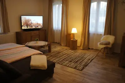 Image de appartement d'hĂ´tes confortable et spacieux Ă la campagne