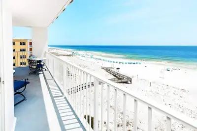 Image de Unité de coin, dernier étage, vue directe sur la plage, joliment décorée, 3br / 3ba, Svc de plage -gd601