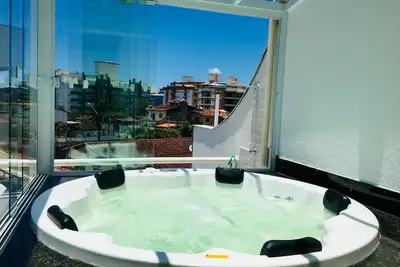 Image de Maison Triplex Ubatuba 6 personnes avec barbecue, spa jacuzzi et Wifi, cond