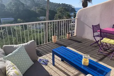 Image de Golf de Saint Tropez/terrasse au dernier étage, vue mer