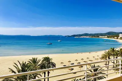 Image de T3 front de mer, 75 m2 vue mer magique, 5ème et dernier étage, Etat neuf