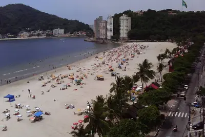 Image de Appartement en face de la plage à São Vicente! Vue spectaculaire! !