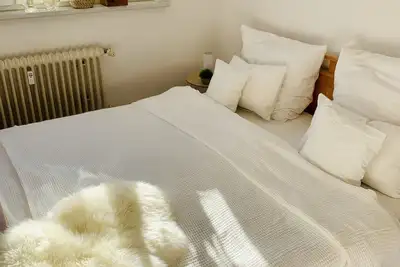 Appartement confortable près de l'université: avec lit double, kitchenette et salle de bain
