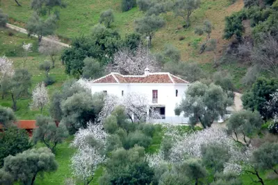 Image de Maison de campagne isolée avec piscine dans un cadre magnifique, vue