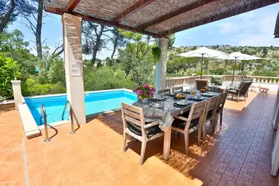 Villa Avec Piscine Privée, Barbecue et vue sur le Port