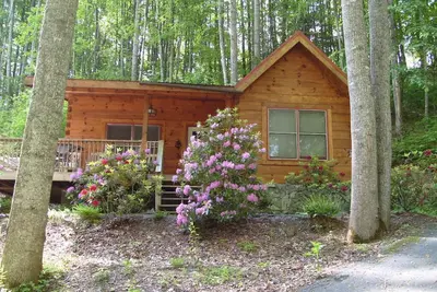 Image de Moose Crossing Log Cabins, Waynesville N C 1/2 mile de Blue Ridge Pkwy.