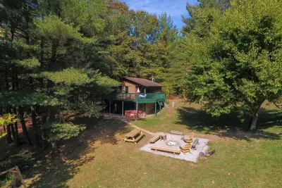 Image de Prestige-White Tail Cabin-Cabine-Salle de bain privée séparée-Vue sur Lac