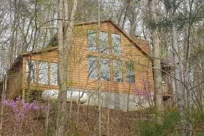 Image de LuxuryCabin; HotTub; Wi-fi; PoolTable; ChaletWindows; 4SeasonsSunroom; BabuThe9ftBear