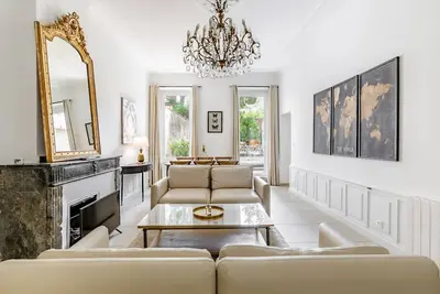 Image de Appartement avec jardin 10 couchages /beds
