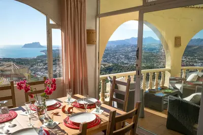 Casa Inca, villa toute l’année sur Moraira avec piscine chauffée, vue imprenable