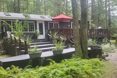 Image de Cabane boisée Catskills Streamside