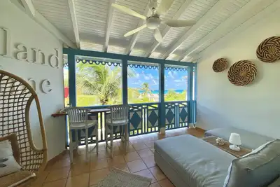 Côté Rêve, Magnifique duplex sur la plage, vue sur l'océan - piscine - citerne
