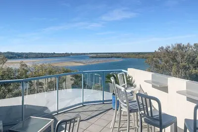 Maroochydore vue sur le fleuve